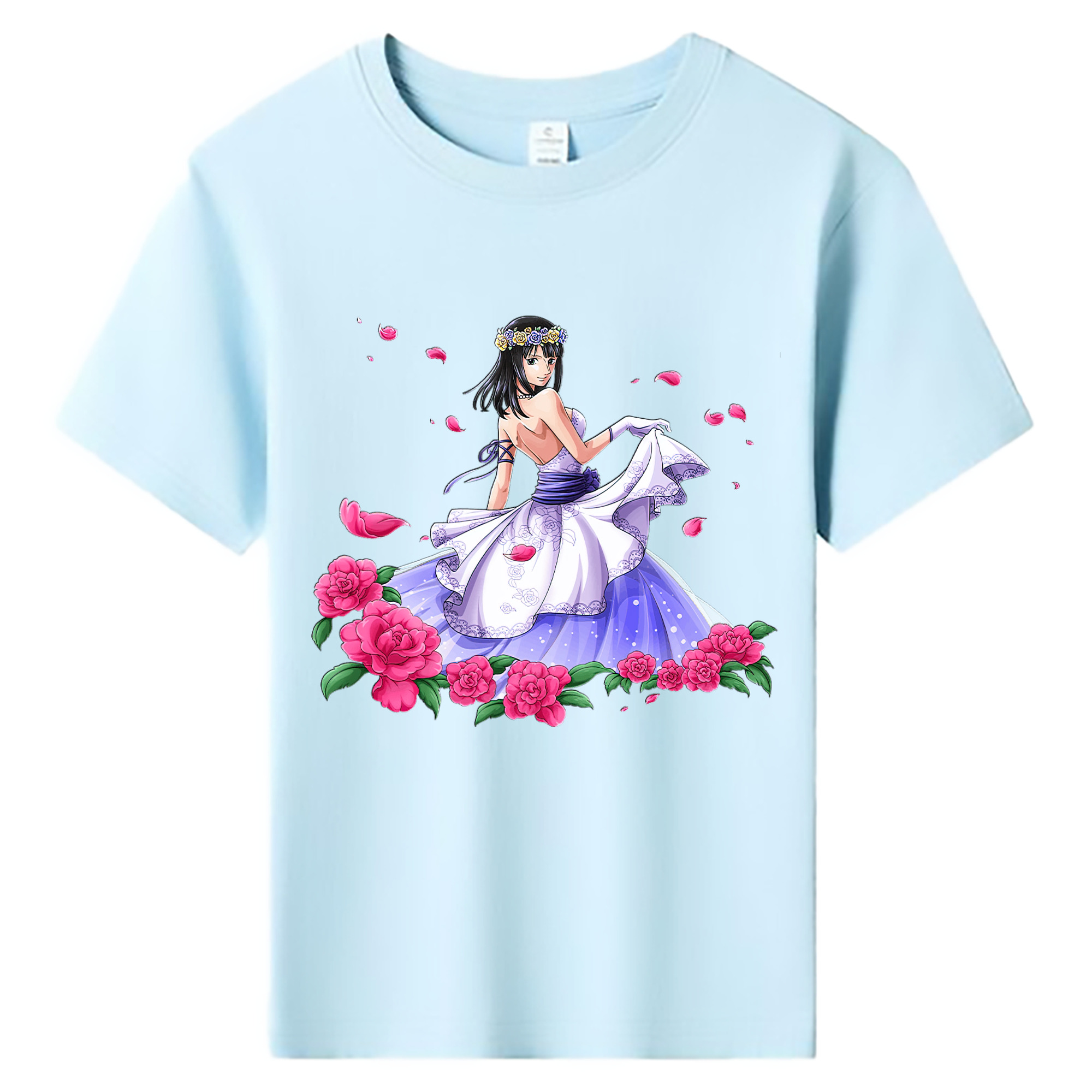 ワンピース ニコ・ロビン ONE PIECE Nico Robin 綿100％キッズTシャツ（フロントプリント）